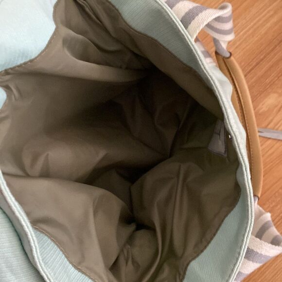 Pottery Barn Kids Canvas with Leather Bag and Removable Strap - Picture 7 of 12